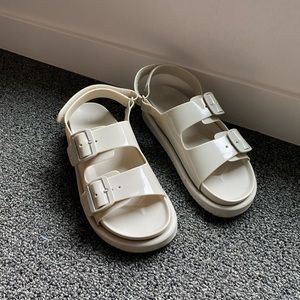 tan sandals